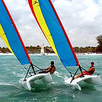 Winds delay Hobie Cat