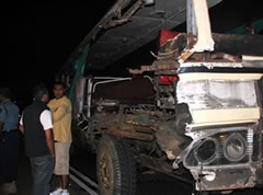 Buses collide, man loses life