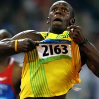 Usain Bolts A Double