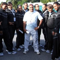 U21 Netball Officials in the dark