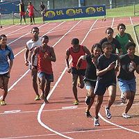 Athletes turn up for trials