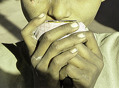 Reports of students selling glue at school