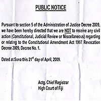 No cases against 1997 constitution removal