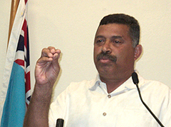 Col Tikoitoga speaks about conference cancellation