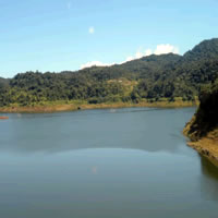 Low water levels at Monasavu 