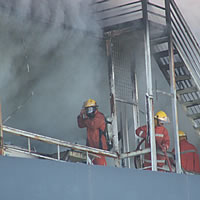 Firefighters Control Fire