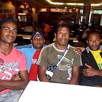 Labasa soccer team players take time out