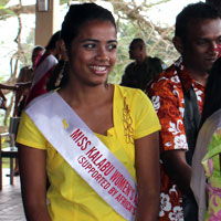 Contestant stresses importance of education
