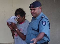 Father appears in court for son’s murder