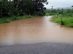 Flash flood warning in place