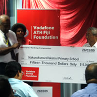 Vodafone donates 110,000 dollars