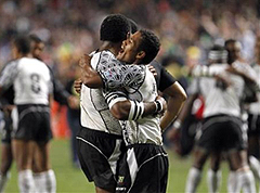 Celebrations across the country after record win