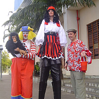 2.3m Giant Pirate at Showcase speaks about her background 