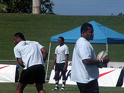 Flying Fijians Complete First Week of Camp