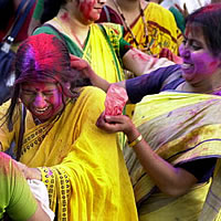 Hindus celebrate Holi on Monday