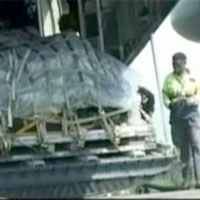 Aust govt funded emergency relief supplies arrives