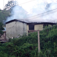 Fire destroys building at RFMF Barracks