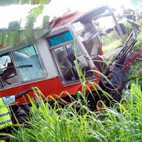 Investigation underway to determine cause of bus accident