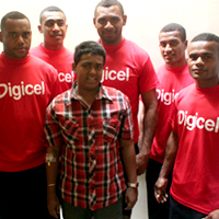 Cancer patient gets visit from Fiji 7s team
