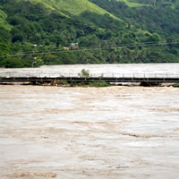 Qauia River Burst Its Bank