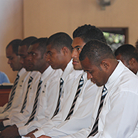 Flying Fijians, the first RWC team to arrive in NZ