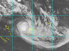 Tropical depression moves away