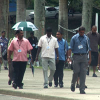 Civil servants sent home after tsunami warning