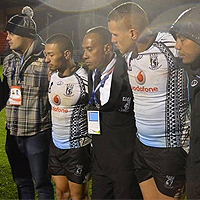 Hayne spotted with Vodafone Fiji Bati